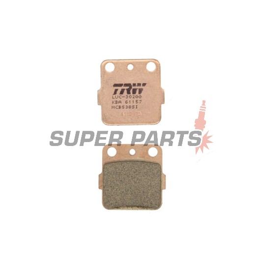 Накладки -TRW- MCB538SI, Honda ATC200/250R/350X, TRX250X/250EX/300EX/400EX Kawasaki KFX400/450R, KH100, KSF250 Mojave, KX80/85, KXF/XT Tecate 250 Suzuki RM65/125 (1978-2011)