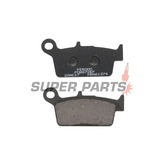 Накладки -FERODO- FDB672EF, Kymco Cobra / Top Boy / ZX Fever, Peugeot SV, Sachs SR Samba 50-125 1993-2007