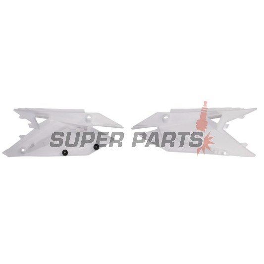 Задни странични пластмаси -POLISPORT- бели, SUZUKI RM-Z 250 2019-2023