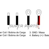 Реле за зареждане -DZE- реле-регулатор, 12V, 35A, Harley-Davidson