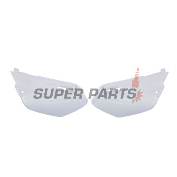 Задни странични пластмаси -POLISPORT- бели, YAMAHA YZ 85 2002-2014