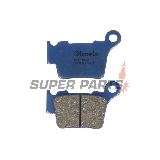 Накладки -BREMBO- 07BB27TT, BMW G450X 2008 / Husqvarna CR125, SM450R-RR, SM510R, TC250-510, TE250-510, WR125 2005-2011 / KTM EXC, EXC-F, MX, SMR, SX, SX-F 125-560 2000-2011 / SWM MC250S, RS125R-340S, SM125R 2016