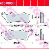 Накладки -TRW- MCB840SH, Honda GL1800 Gold Wing / Goldwing ABS / F6B / F6C Valkyrie (2001-2017)