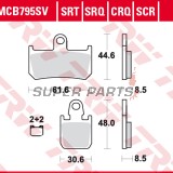 Накладки -TRW- MCB795CRQ, Yamaha FZ1 1000N / MT-01 1700 / VMX V-Max 1700 / YZF-R1 1000 (2004-2016)