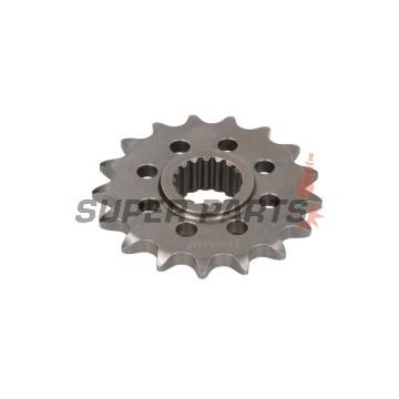 Преден пиньон -JT- JTF704,17, 17 зъба, Aprilia ETV 1000 2001-2006, 2008, RST 1000 2001-2004, RSV 1000 1998-2015, SL 1000 2000-2006, Tuono 1000 2003-2016, Tuono 1100 2015-2020, BMW F 650 2000-2002, 2008-2012, F 700 2018