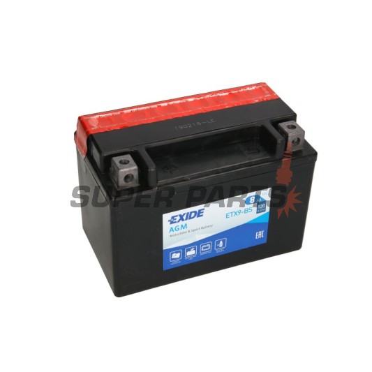 Акумулатор -EXIDE- YTX9-BS, 8Ah 12V