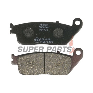 Накладки -FERODO- FDB664P, Honda CB / CBR 600F / VFR 750F / Silver Wing, Triumph Bonneville / Street Triple / Scrambler, Indian Chief / Chieftain / Roadmaster, Cagiva Navigator, BMW C 600, Yamaha X-Max / Majesty 1990-2019