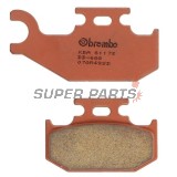 Накладки -BREMBO- 07GR49SD, Bombardier Outlander 400 / Cannondale 400-440 / Kawasaki KFX 450R / Suzuki Burgman 125 (2001-2011)