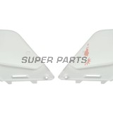 Задни странични пластмаси -POLISPORT- бели, SUZUKI RM 125/250 1996-2000