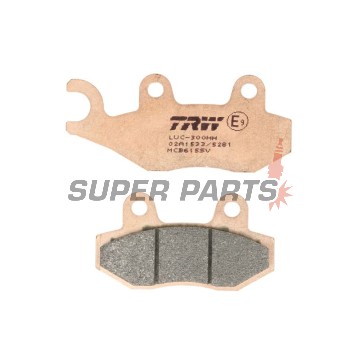 Накладки -TRW- MCB615SV, Aeon Overland 125/180, Arctic Cat DVX 90, Cagiva Canyon/Elefant/Navigator, CAN-AM Commander/Maverick 800/1000, Kawasaki Ninja/Brute Force/Teryx 125-800, Suzuki Burgman/DR Big/LT-R 200-800, Triumph Tiger/Daytona 750-1200, Yamaha YF