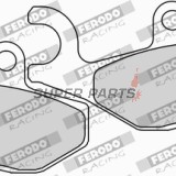 Накладки -FERODO- FDB2142EF, Aprilia SR, Sportcity; Derbi Boulevard; Vespa/Piaggio 946, Beverly, Carnaby, Fly, GT, GTS, GTV, Granturismo, Hexagon, Liberty, MP3, Primavera, Skipper, Sprint, Typhoon, X7, X8, X9, X10 (2000-2017)
