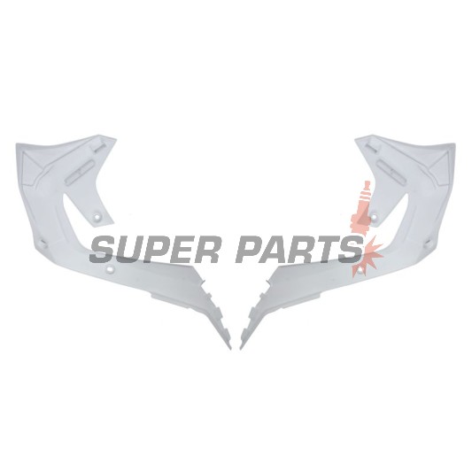 Предни странични пластмаси -POLISPORT- бели, KAWASAKI KX 250/450 2019-2023