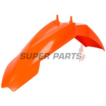 Преден Supermoto калник -POLISPORT- оранжев, KTM SX 65 2002-2008