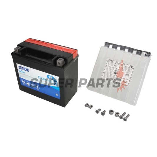 Акумулатор -EXIDE- YTX20HL-BS, 18Ah 12V