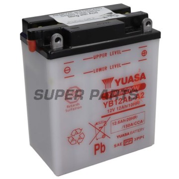 Акумулатор -YUASA- YB12AL-A2+ELEKTROLI, 12.6Ah 12V