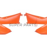 Предни странични пластмаси -POLISPORT- оранжеви, KTM EXC, EXC-F, MXC, SX, SX-F, XC, XC-F 125-525 2005-2007
