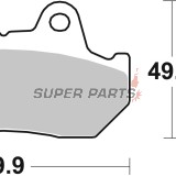 Накладки -BREMBO- 07HO1010, Honda CB 900/1100, CBR 600F (1987-1990), CX 500/650, VF 500-1000 Interceptor & Magna, VT 500-1100 Shadow, XL 600 Transalp (1980-2000)