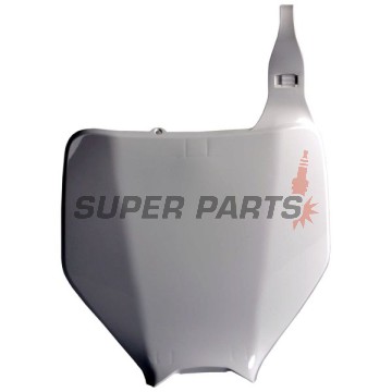 Мотокрос маска/табелка за номер -POLISPORT- бяла, KAWASAKI KX 125/250/450 2003-2008
