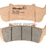 Накладки -BREMBO- 07072XS, Honda FES 250 Foresight (1999-2005), FJS 400/600 Silver Wing (2003-2015), NSS 250 Jazz (2001-2004)