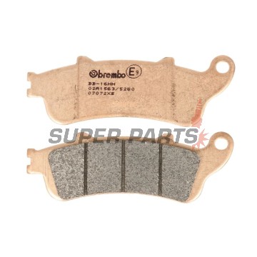 Накладки -BREMBO- 07072XS, Honda FES 250 Foresight (1999-2005), FJS 400/600 Silver Wing (2003-2015), NSS 250 Jazz (2001-2004)