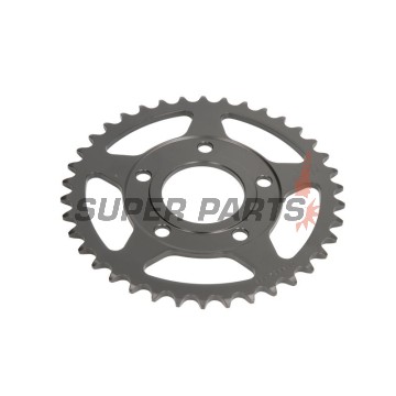Заден пиньон -JT- JTR604,38, 38 зъба, стоманен, Gilera Crono 125 1991-1992, MX 125 1989-1991, MX 1 125 1988-1989, SP 125 1988-1992, Honda CRM 125 1990-1999, NSR 125 1989-2002