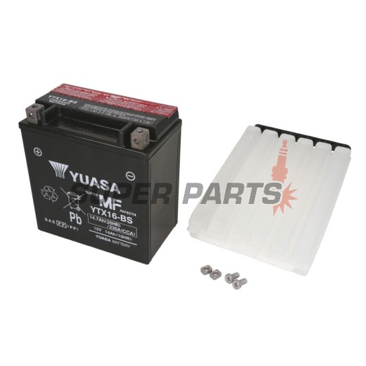 Акумулатор -YUASA- YTX16-BS, 15Ah 12V