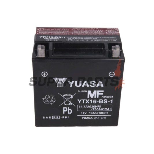 Акумулатор -YUASA- YTX16-BS-1, 15Ah 12V