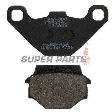 Накладки -FERODO- FDB314EF, Aprilia Tuareg 600, Buell M2 / S1 / S3 1200, Gas Gas Enducross 125, Husqvarna CR / TE / WR 125-510, Kawasaki GPZ / KL Tengai / KLE / KLR / KX / ZR 250-650, Kymco CK1 125, Suzuki GT 80 1981-2015