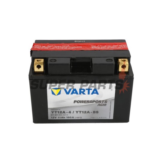 Акумулатор -VARTA- YT12A-BS, 11Ah 12V