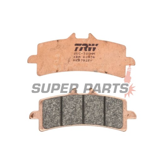 Накладки -TRW- MCB792SV, Aprilia RSV4 1000, Ducati 848/1098/1198/1299, Hypermotard 1100, Monster 1200, Multistrada 1200/1260, Panigale 1199/1299, Streetfighter 1099, Husaberg FS 650, Husqvarna FS 450 / Nuda 900, Kawasaki H2 / ZX-10R / Z1000, KTM 450/690/9