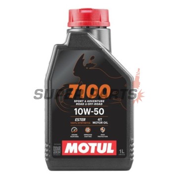 Двигателно масло -MOTUL- 7100, 10W50, пълна синтетика + естер, 1L