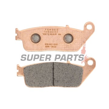 Накладки -FERODO- FDB664ST, Honda CB / CBR 600F / VFR 750F / Silver Wing, Triumph Bonneville / Street Triple / Scrambler, Indian Chief / Chieftain / Roadmaster, Cagiva Navigator, BMW C 600, Yamaha X-Max / Majesty 1990-2019