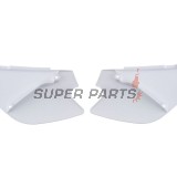 Задни странични пластмаси -POLISPORT- бели, KAWASAKI KX 85 2001-2013