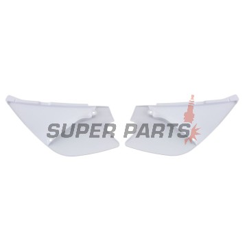 Задни странични пластмаси -POLISPORT- бели, KAWASAKI KX 85 2001-2013