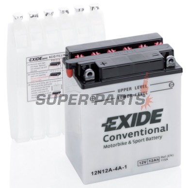 Акумулатор -EXIDE- 12N12A-4A-1, 12Ah 12V
