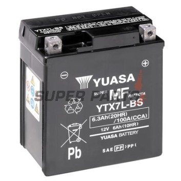 Акумулатор -YUASA- YTX7L-BS, 6Ah 12V