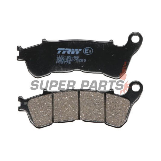 Накладки -TRW- MCB776, Harley-Davidson XL883-1200 Sportster + Honda CB-CBF-CBR / FES-FJS-NSS Forza / NC-NT-SH-ST / VFR-VT-XL + Suzuki Burgman / Sixteen / Boulevard-Intruder 1800 (2004-2018)