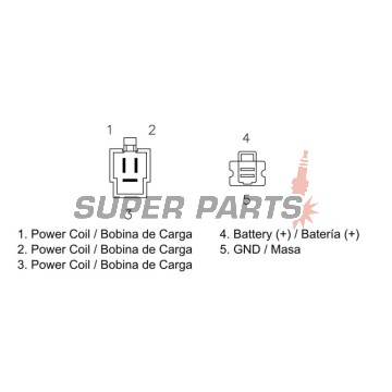 Реле за зареждане -DZE- реле-регулатор, 12V, 20A, HONDA XR 125 2003-2012