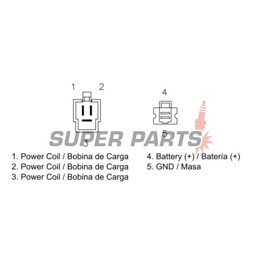 Реле за зареждане -DZE- реле-регулатор, 12V, 20A, HONDA XR 125 2003-2012