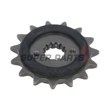 Преден пиньон -JT- JTF1908,15RB, 15 зъба, с гумен демпфер, KTM Duke 390 2013-2019, RC 390 2014-2019