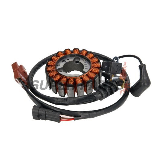 Статор (звезда) -RMS- Aprilia Atlantic 125 2006-2008, Aprilia Atlantic 250 2008, Aprilia Scarabeo 250 2006-2008, Aprilia Scarabeo 300 2009-2010, Aprilia Sportcity 125 2006-2008, Aprilia Sportcity 300 2008-2012