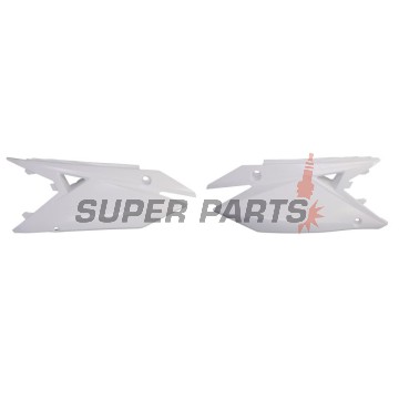 Задни странични пластмаси -POLISPORT- бели, SUZUKI RM-Z 250 2019-2023