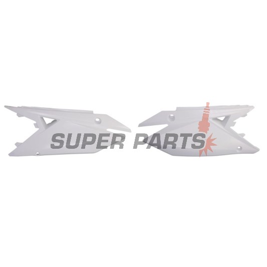 Задни странични пластмаси -POLISPORT- бели, SUZUKI RM-Z 250 2019-2023