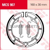 Накладки (челюст) -TRW- MCS907, 160x30mm, Suzuki DR 750S Big (1988), GN 250 (1983-1997), GR 650X (1985-1989), GS 450E (1988), LS 650 Savage / 650F / 650P (1986-2000), LT-A 400F Eiger 2x4 Automatic / Eiger (2002-2007), LT-F 400 Eiger 2x4 / 400F Eiger 4x4