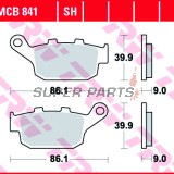 Накладки -TRW- MCB841SH, Kawasaki Versys 650, Z750R/Z800/Z800E; Suzuki GW250, SFV650 Gladius, SV650 ABS (2009-2020)
