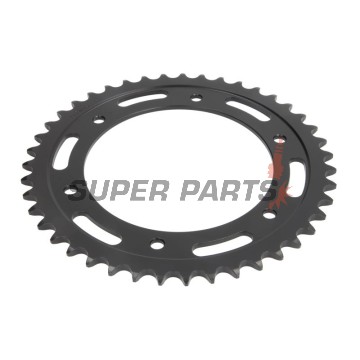 Заден пиньон -JT- JTR5,43, 43 зъба, стоманен, Aprilia ETX 125 1985-1987, ETX 350 1988-1990, ETX 50 1984, Moto 650 1995-1999, Pegaso 600 1990, 1992-1993, Pegaso 650 1992-2004, 2007-2009, Tuareg 350 1988-1990, Tuareg 600 1988-1992