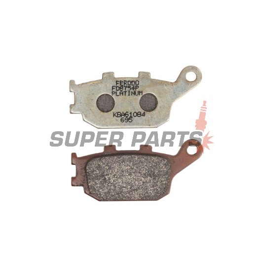 Накладки -FERODO- FDB754P, Honda Hornet / CBF / CBR Fireblade / VTR, Suzuki V-Strom / Bandit / SV, Yamaha FZ1 / FZ6 / XJ6 / R1 / R6, Kawasaki Versys 1991-2019