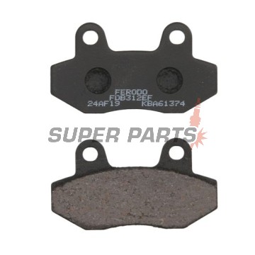Накладки -FERODO- FDB312EF, Honda CH Spacy / MBX 50-125, Hyosung GT / GV Aquila / Karion / XRX 125-650, Kymco Pulsar 125, Peugeot Django / Speedfight IV 50-125 1985-2015