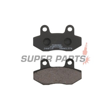 Накладки -FERODO- FDB312EF, Honda CH Spacy / MBX 50-125, Hyosung GT / GV Aquila / Karion / XRX 125-650, Kymco Pulsar 125, Peugeot Django / Speedfight IV 50-125 1985-2015
