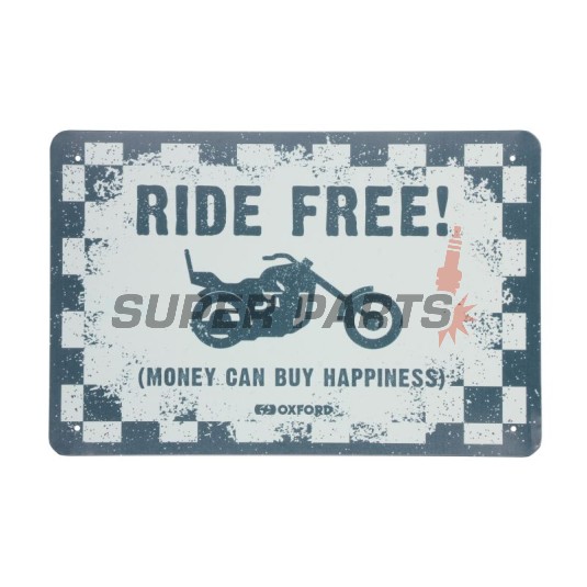 Табела за гараж -OXFORD- Ride Free, 200x300mm